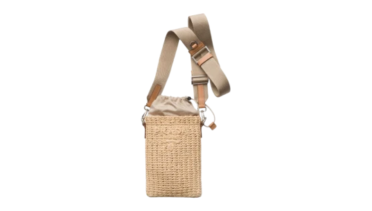Logo-Embroidered Smartphone Case - Sand Beige