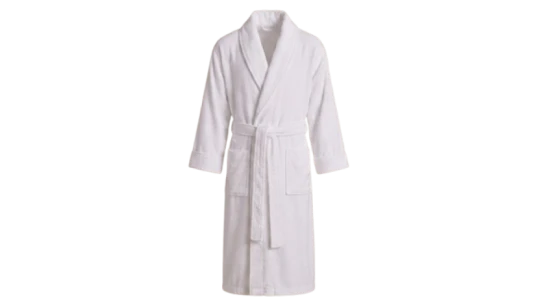 Unito Shawl Collar Bathrobe - White