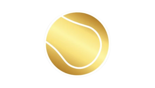 Gold Tennis Ball Sticker