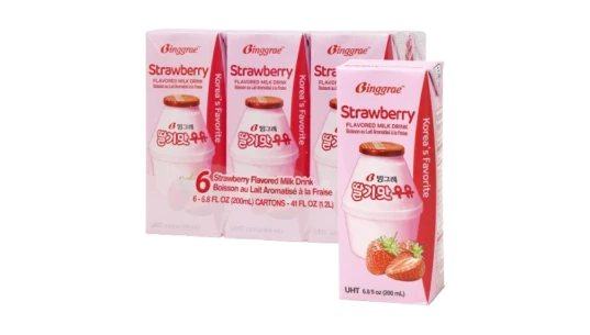 Strawberry Flavored Milk Drink 200ml Pack Of 6