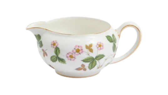 Wild Strawberry Gold Milk / Cream Jug