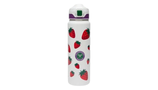 Wimbledon Strawberry Metal Sports Bottle 700ml