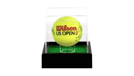 John McEnroe & Bjorn Borg Dual Signed US Open Tennis Ball In Acrylic Case