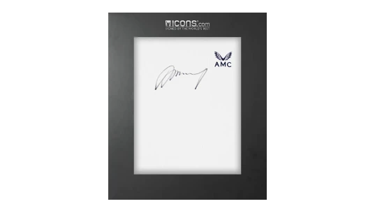 Andy Murray Signed White Castore AMC Tennis Shirt In Deluxe Packaging