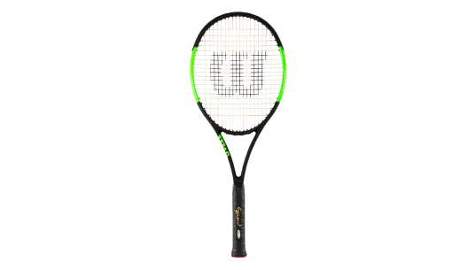 Serena Williams Signed Black and Green Wilson Blade Tennis Racket