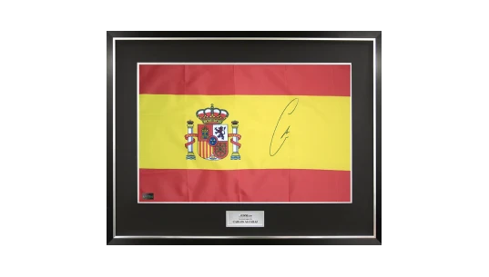 Carlos Alcaraz Signed & Framed Spain Flag