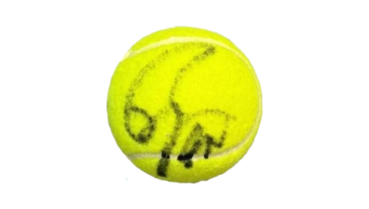 Roger Federer & Rafael Nadal Dual Signed Autograph Tennis Ball w/ Beckett COA