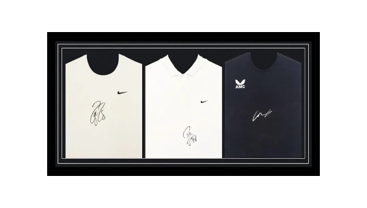 Signed Federer, Nadal & Murray Framed Shirts - The Greatest Of Time