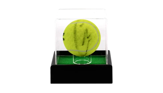 Carlos Alcaraz Signed Wimbledon 2024 Tennis Ball In Acrylic Case
