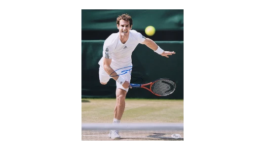 Andy Murray Signed Photo: The Serve