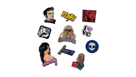 Grand Theft Auto Trilogy Enamel Pins Set 1
