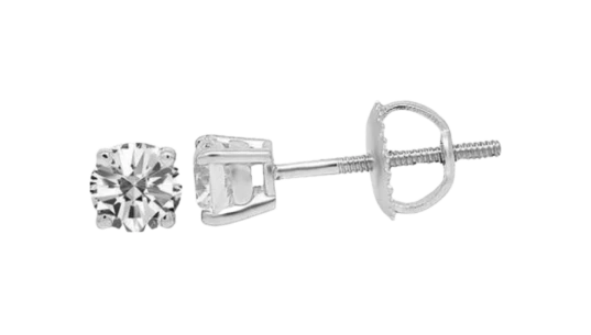 14k Diamond Solitaire Stud Earrings 0.2 ctw