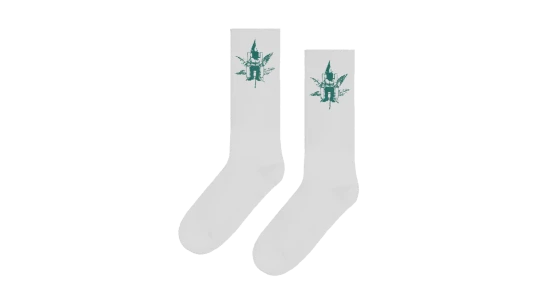 Logo Socks - White/Green
