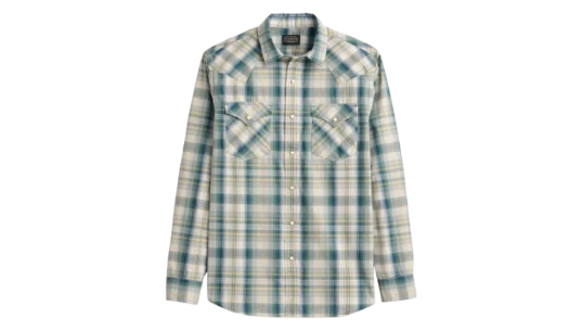 Plaid Canyon Cotton Shirt - Blue Plaid