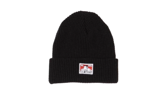 Waffle Knit Beanie - Black