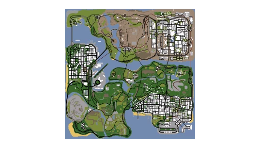 Grand Theft Auto: San Andreas Map