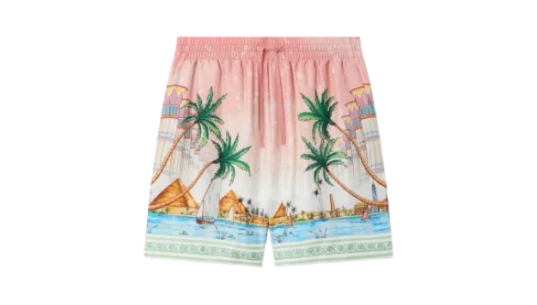 Ethereal Silk Shorts - Pink