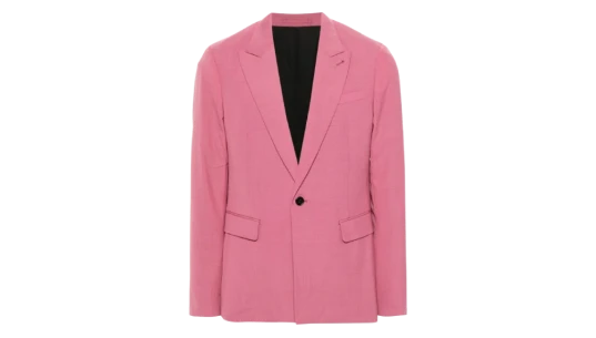Aura Single-Breasted Blazer - Mulberry Pink