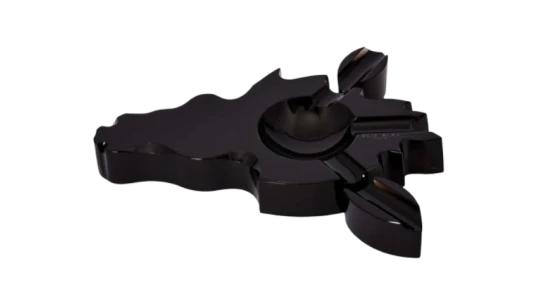 "Fire Horse" Obsidian Ashtray - Vakar Collection