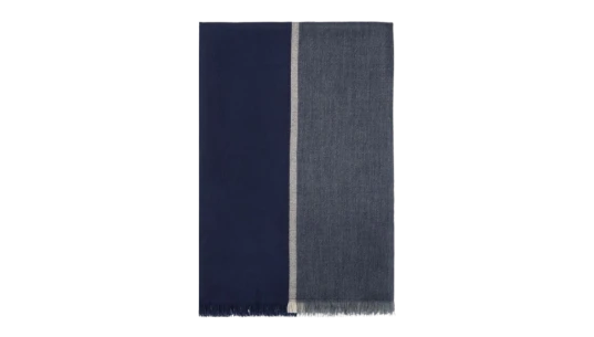 Сashmere-Blend Scarf - Navy Blue