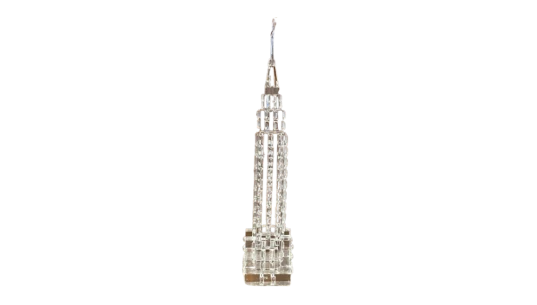 Empire State Building Crystal Figurine - Clear