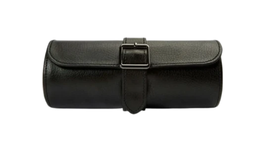 British Racing Triple Watch Roll - Black