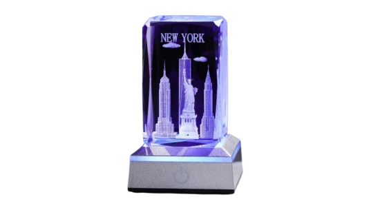 3D Crystal Statue Of New York