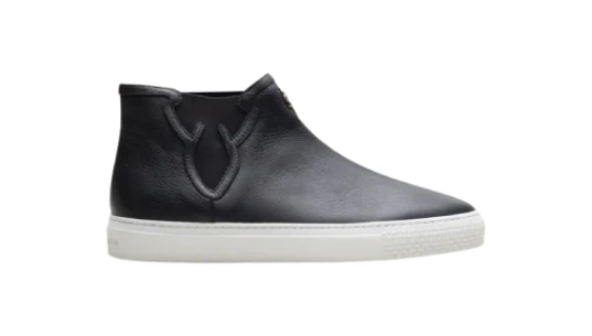 Logo-Detail Sneakers - Black/White
