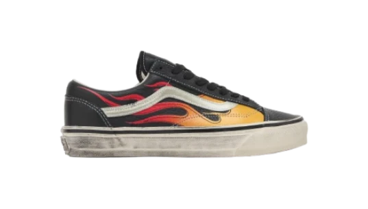 Premium Old Skool 36 Flames Shoes - Black