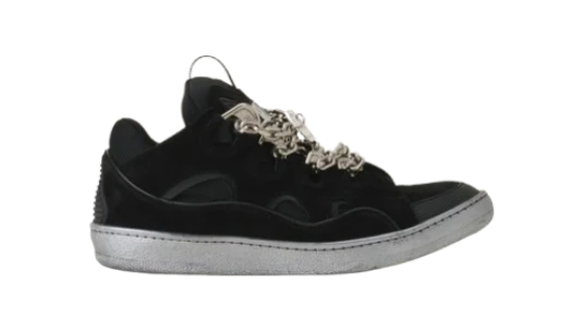 Curb Sneakers ID Chain in Suede