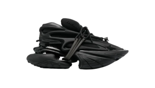 Leather Unicorn Low-Top - Black