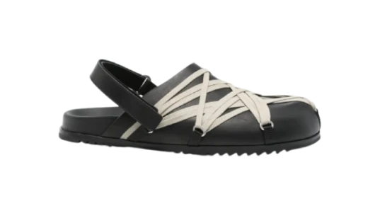 Megalaced Sandals - Black/White