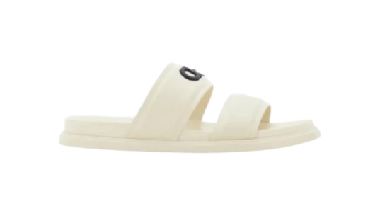 Gancini Ornament Slides - White/Black