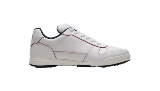 Calfskin Golf Crossing Sneakers - Red/White