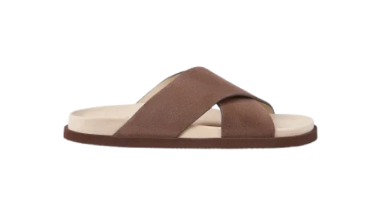 Suede Сrossover Slides - Mud