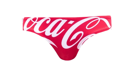 Bikini Bottom - Red/White
