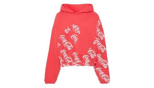 Coca-Cola Print Hoodie - Red/White