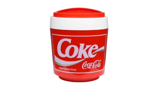 Vintage Coca-Cola Ice Bucket 1960s - Red/White