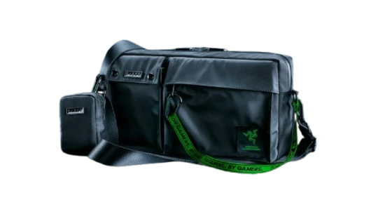 Xanthus Crossbody Bag - Black/Green