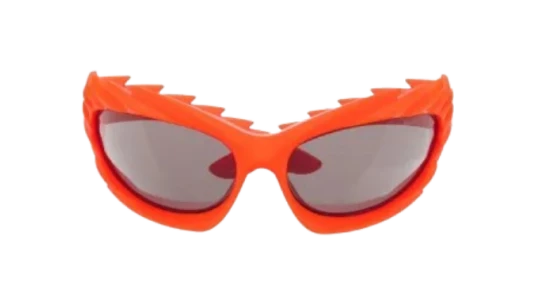 Oval-Frame Sunglasses - Orange