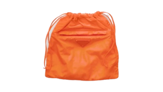 Prada Re-Nylon Foldable Pouch - Orange
