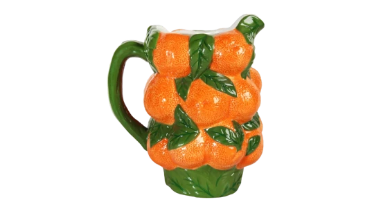 Decanter Arancione in Dolomite - Orange/Green