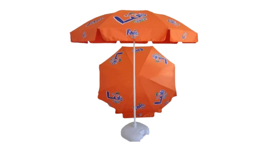 Fanta Waterproof Foldable Beach Umbrella - Orange