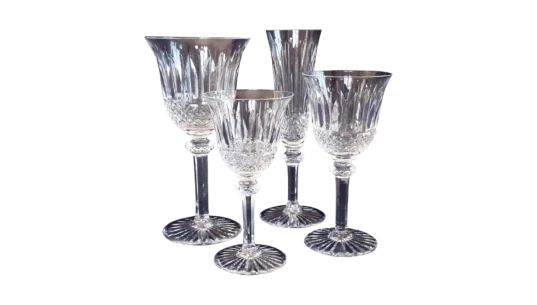 Crystal Glasses Tommy Pattern Set Of 4 - Clear