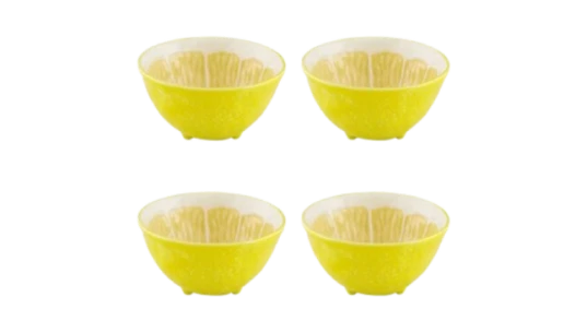 Lemon Earthenware Dessert Bowl (Set of 4)