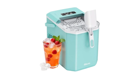 Portable Ice Machine with Carry Handle - Light Green
