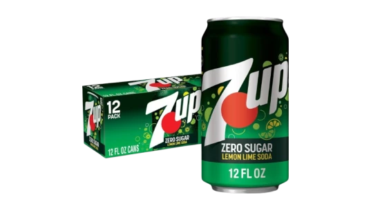 7-Up Zero Sugar Lemon Lime Soda 355ml Pack Of 12