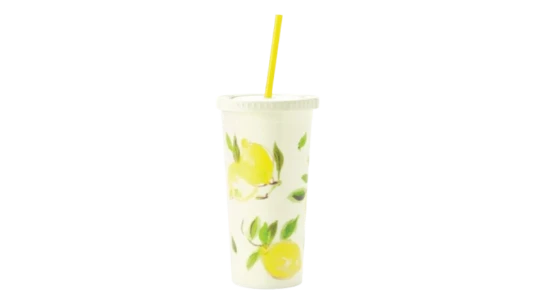 Lemons 591ml Travel Tumbler With Straw