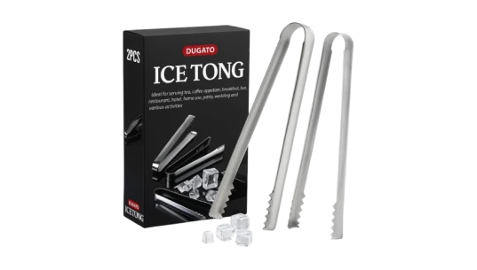 Stainless Steel Cocktail Tongs (2 Pack)