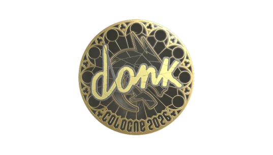 Sticker | donk (Gold) | Cologne 2026